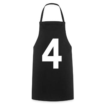 4 - Tablier de cuisine - noir - Devant - AI Model Male 185 dark (185cm)