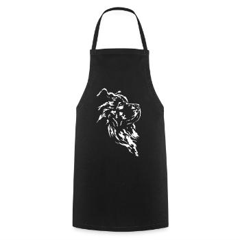 Chow Chow Silhouette Chien Wilsigns - Tablier de cuisine - noir - Devant - AI Model Male 185 dark (185cm)