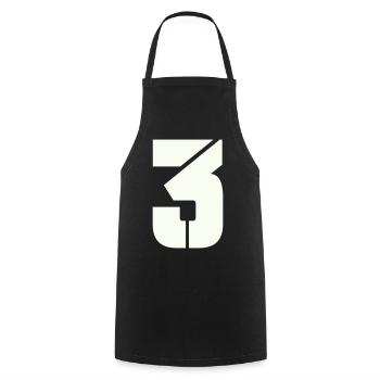 3 - Tablier de cuisine - noir - Devant - AI Model Male 185 dark (185cm)