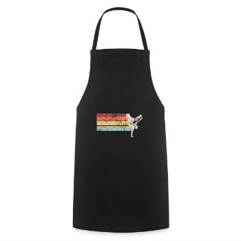 Breakdance Kleidung | Hip Hop Bboying Vintage - Kochschürze - Schwarz - Vorne - AI Model Male 185 dark (185cm)