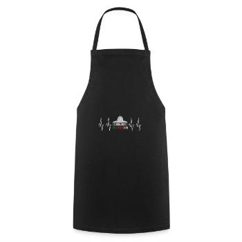 Free Palestine Heartbeat Palestine - Cooking Apron - black - Front - AI Model Male 185 dark (185cm)