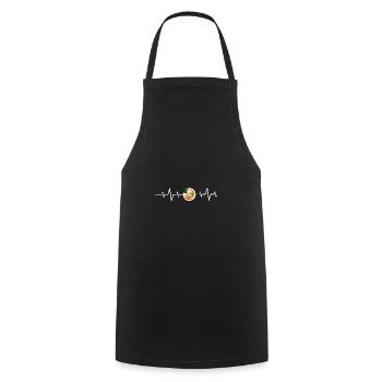 Ramen Anime Herzschlag - Kochschürze - Schwarz - Vorne - AI Model Male 185 dark (185cm)