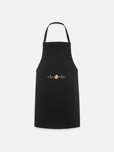 Ramen Anime Heartbeat - Cooking Apron - black