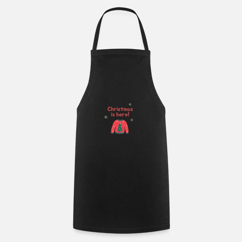 Christmas is here - Cooking Apron - black