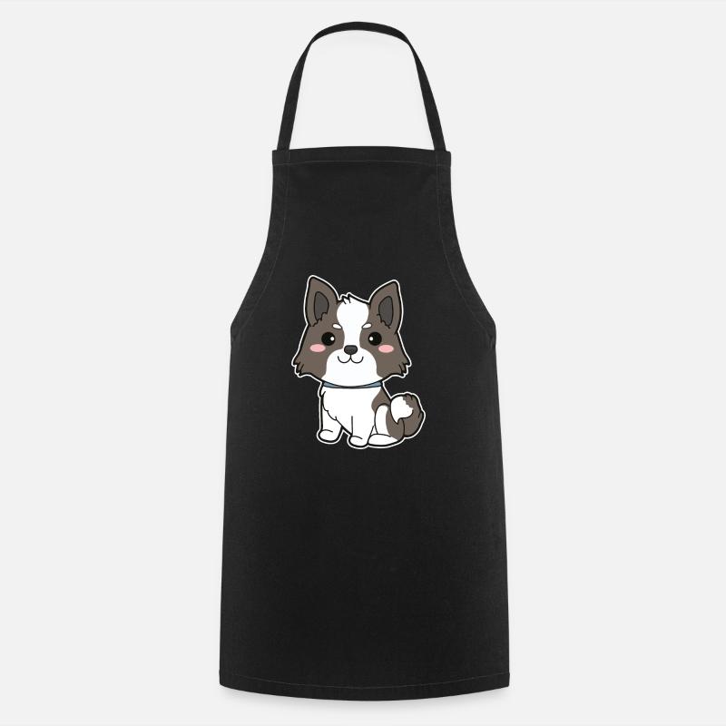 Border Collie - Tablier de cuisine - noir