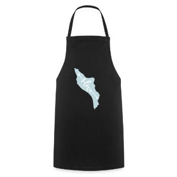 Il d'Oléron I love - Tablier de cuisine - noir - Devant - AI Model Male 185 dark (185cm)