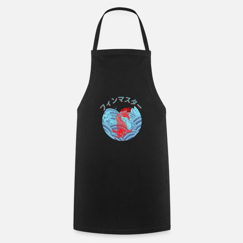 Flossenmeister_ フィンマスター - Cooking Apron - black