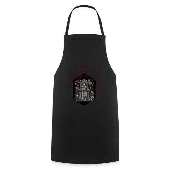 Necromantia 3 - Cooking Apron - black - Front - AI Model Male 185 dark (185cm)