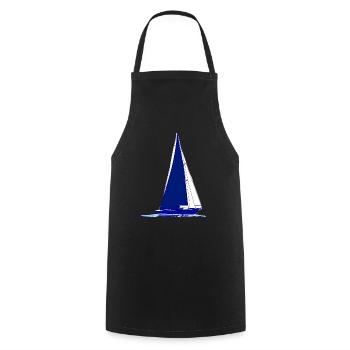 Sailboat Sailing Ship Sailing Sport Sailors - Cooking Apron - black - Front - AI Model Male 185 dark (185cm)