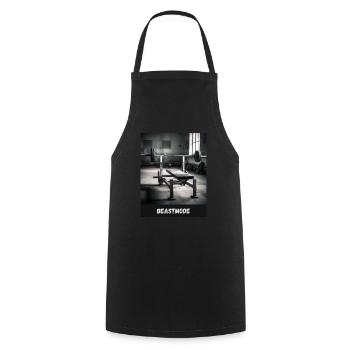 bench press Fitness Bodybuilding Gymwear Style - Kochschürze - Schwarz - Vorne - AI Model Male 185 dark (185cm)