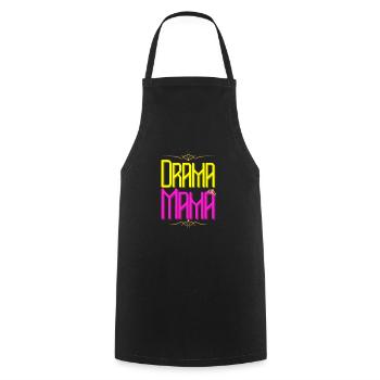 Drama Mama - Kochschürze - Schwarz - Vorne - AI Model Male 185 dark (185cm)