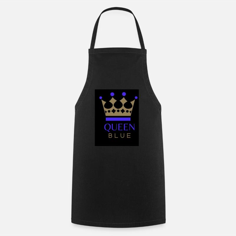 Queen🔵 blue - Kochschürze - Schwarz