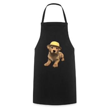 Chiot Golden Retriever Chien Propriétaire Chiens - Tablier de cuisine - noir - Devant - AI Model Male 185 dark (185cm)