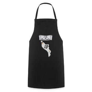 The island of pirates, Oléron - Cooking Apron - black - Front - AI Model Male 185 dark (185cm)