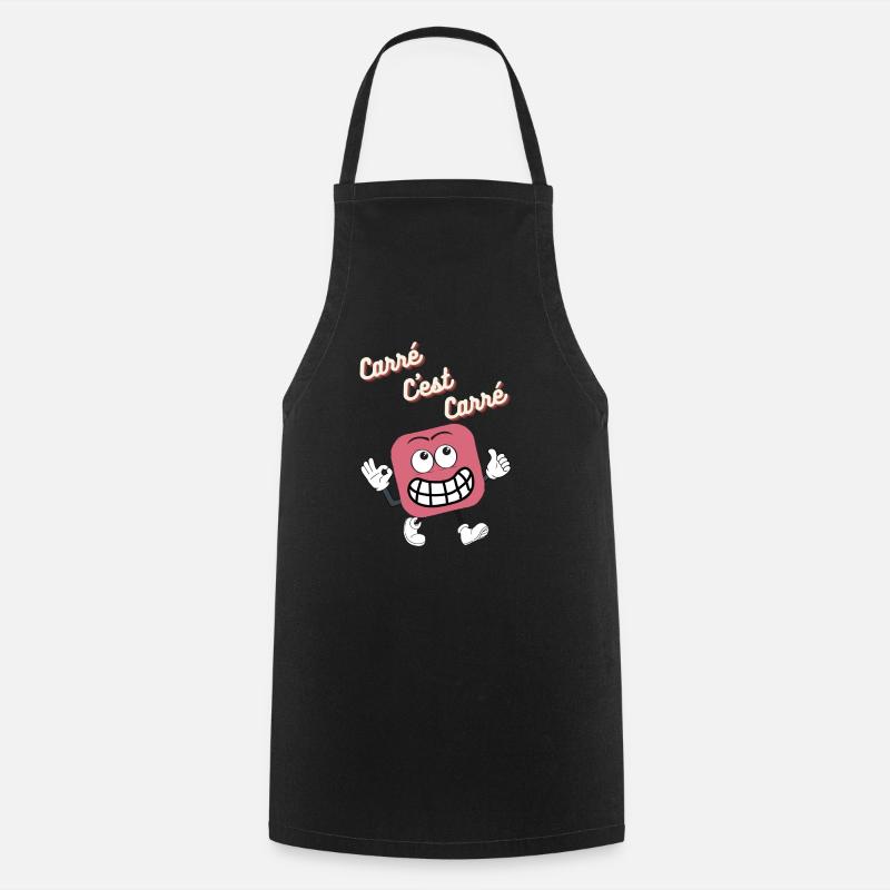 Carré c'est Carré - Tablier de cuisine - noir