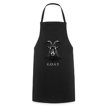 G.O.A.T. GOAT - Cooking Apron - black - Front - AI Model Male 185 dark (185cm)