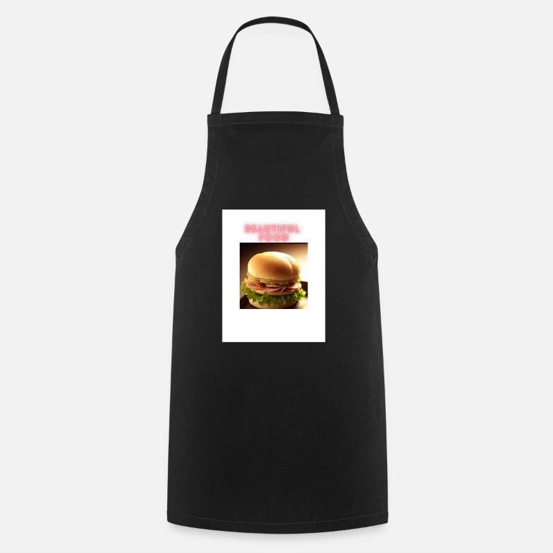 Schönes Essen - Kochschürze - Schwarz