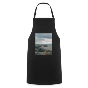 ocean - Cooking Apron - black - Front - AI Model Male 185 dark (185cm)