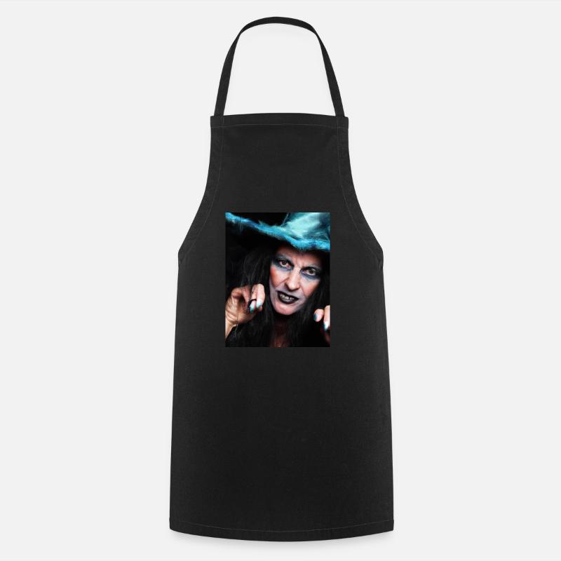 Halloween Scary Witch - Cooking Apron - black