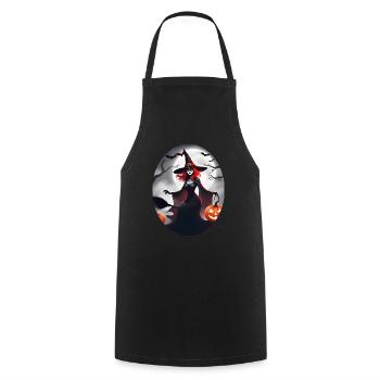 Halloween - Tablier de cuisine - noir - Devant - AI Model Male 185 dark (185cm)