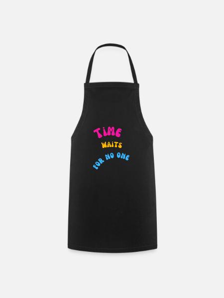 Heure - Tablier de cuisine - noir