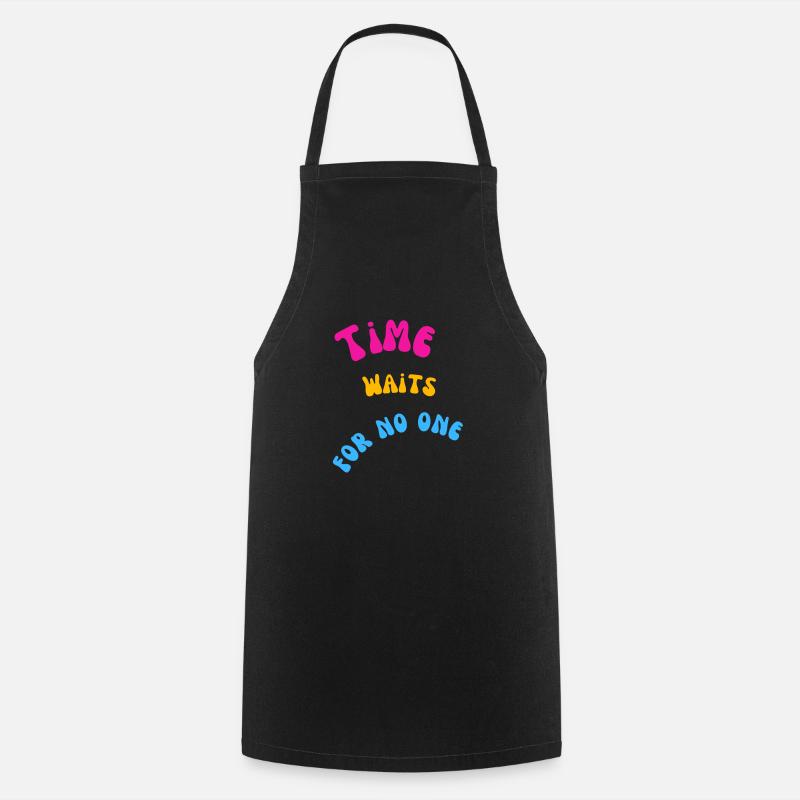 Heure - Tablier de cuisine - noir