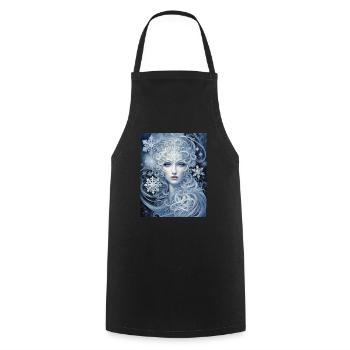 Starry est la femme de l’hiver - Tablier de cuisine - noir - Devant - AI Model Male 185 dark (185cm)