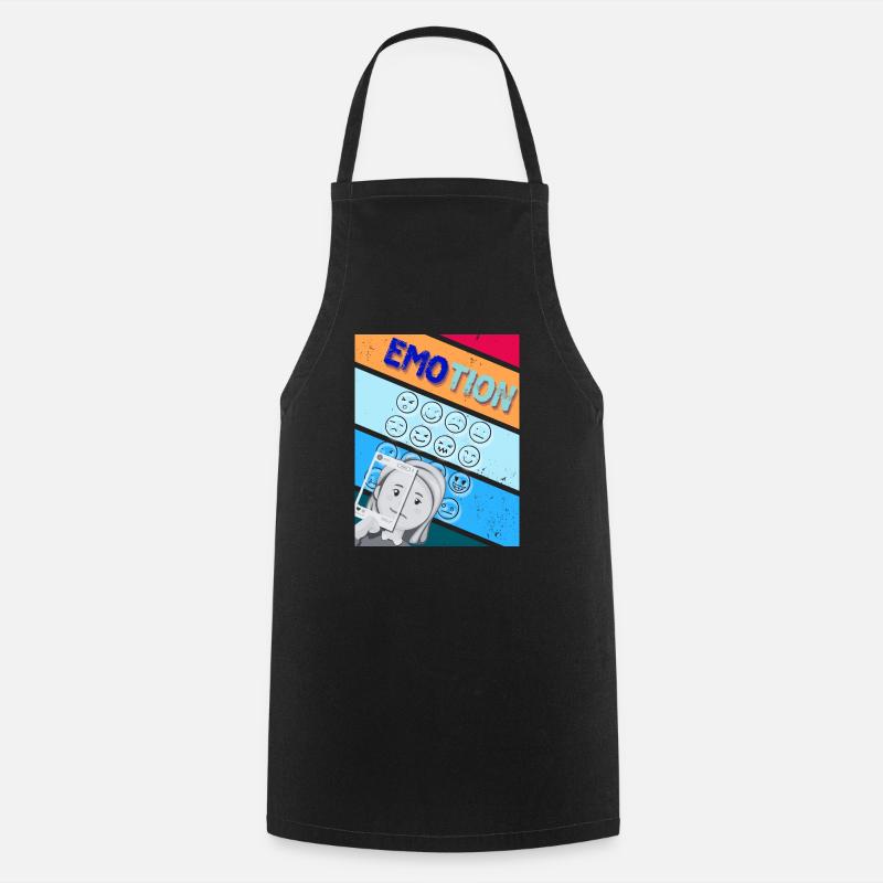 Émotions d’EMOtion - Tablier de cuisine - noir