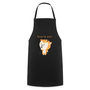 Giraffe and Scot shirts 2 - Cooking Apron - black - Front - AI Model Male 185 dark (185cm)