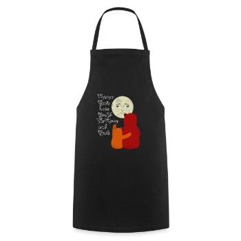 Mama Bear Love You to the Moon and Back - Cooking Apron - black - Front - AI Model Male 185 dark (185cm)