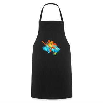 Paint Splash Soccer Football Top for Children Kids - Cooking Apron - black - Front - AI Model Male 185 dark (185cm)
