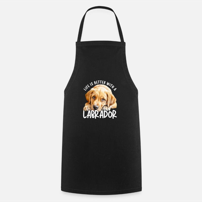 Labrador Retriever - Tablier de cuisine - noir