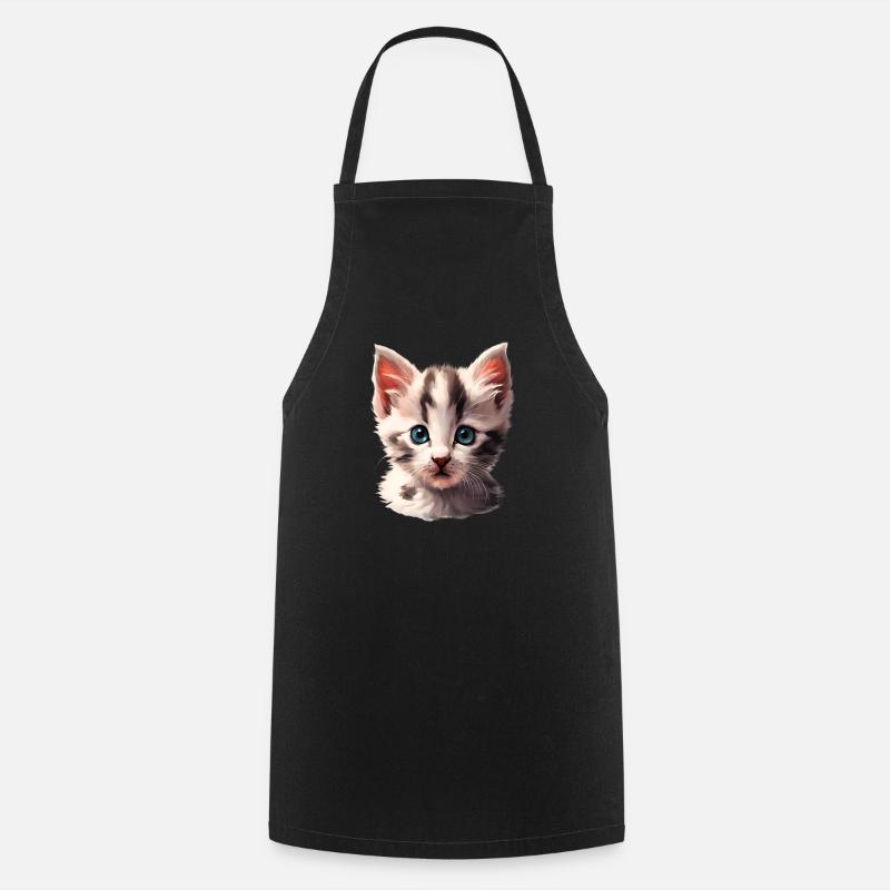 Cute little kitten - Cooking Apron - black