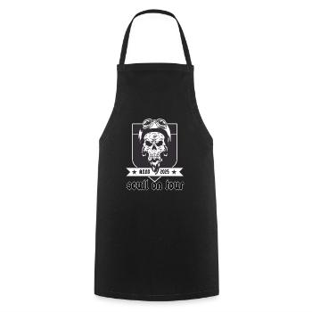 Skiff en tournée - Tablier de cuisine - noir - Devant - AI Model Male 185 dark (185cm)
