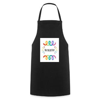 Fier - Tablier de cuisine - noir - Devant - AI Model Male 185 dark (185cm)