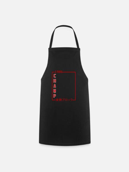 Champ 1986 Chinesisch Design - Kochschürze - Schwarz