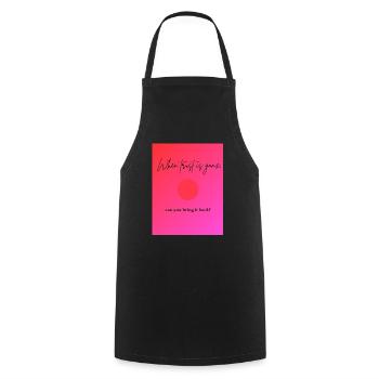 when trust is gone - Tablier de cuisine - noir - Devant - AI Model Male 185 dark (185cm)