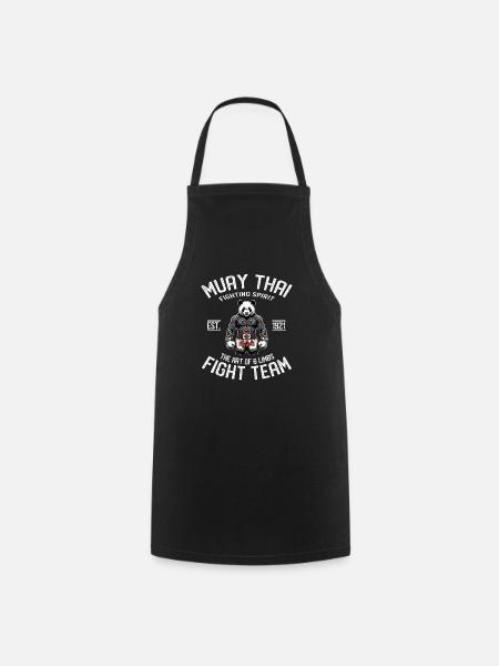 Muay Thai Fight Team panda - MMA und Thaiboxen - Kochschürze - Schwarz