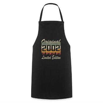 Vintage Geburtstag Original Geschenkidee 2002 - Kochschürze - Schwarz - Vorne - AI Model Male 185 dark (185cm)