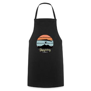 Paraglider Gleitschirm Vintage Retro Sport - Cooking Apron - black - Front - AI Model Male 185 dark (185cm)