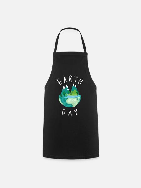 Earth Day Klimawandel - Kochschürze - Schwarz