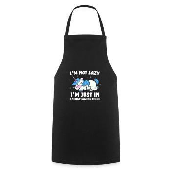 Chemise Licorne · Licorne · Licornes · Paillettes - Tablier de cuisine - noir - Devant - AI Model Male 185 dark (185cm)