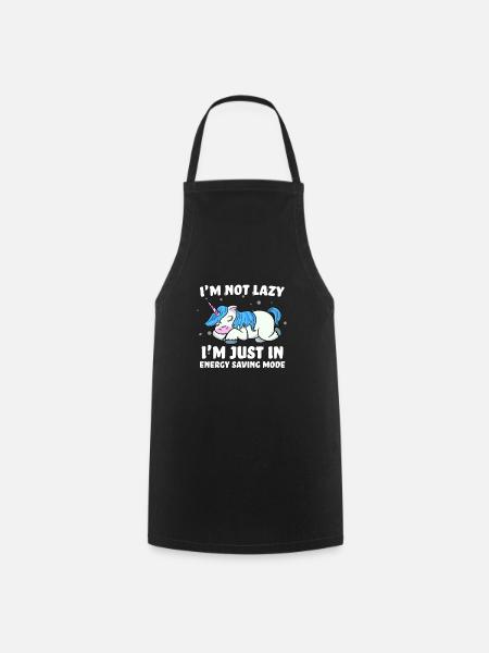 Chemise Licorne · Licorne · Licornes · Paillettes - Tablier de cuisine - noir