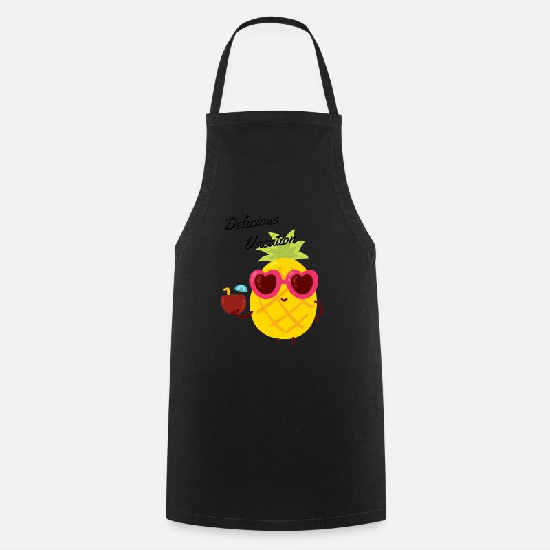 Délicieuses vacances - Tablier de cuisine - noir