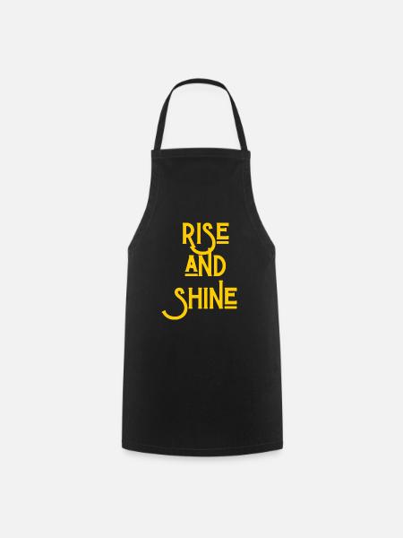 Rise and Shine - Cooking Apron - black