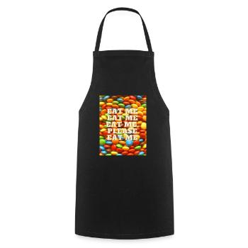 M&Ms - Kochschürze - Schwarz - Vorne - AI Model Male 185 dark (185cm)