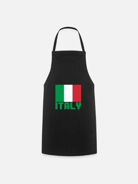 Italie - Tablier de cuisine - noir