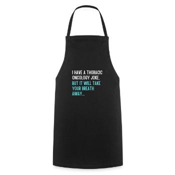 Oncology joke 2 - Cooking Apron - black - Front - AI Model Male 185 dark (185cm)