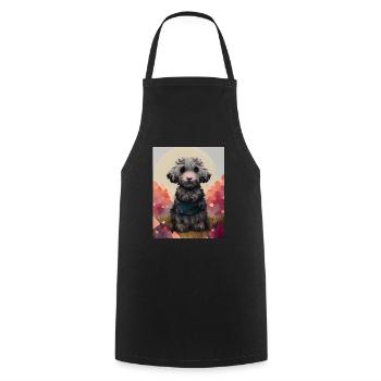 Schnoodle Dog Sweet - Cooking Apron - black - Front - AI Model Male 185 dark (185cm)
