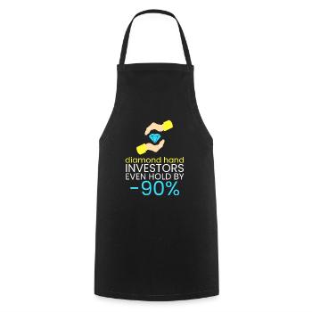 Diamond hands never sell - Cooking Apron - black - Front - AI Model Male 185 dark (185cm)